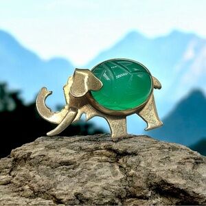 🌺Vintage W.E.Richards Gold Filled Scarab Pin